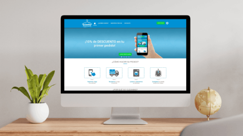 Sitio web desarrollado para Lavandería y Lavaseco Online Go Cleaning en Santiago de Chile