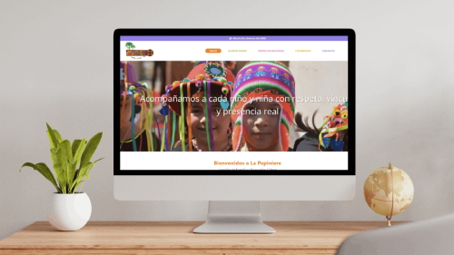 Sitio web desarrollado para Jardín Infantil y Escuela Libre La Pepiniere en Santiago de Chile