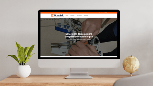 Sitio web desarrollado para Servicio técnico dental Odontek en Santiago de Chile