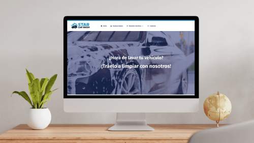 Sitio web desarrollado para Lavado de Autos Star Car Wash en Santiago de Chile